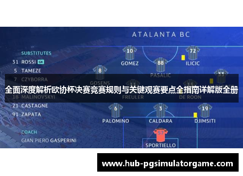 全面深度解析欧协杯决赛竞赛规则与关键观赛要点全指南详解版全册